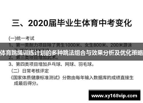 体育跳绳训练计划的多种跳法组合与效果分析及优化策略